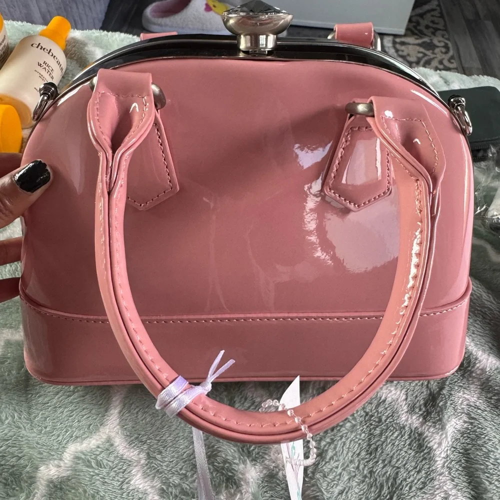Pink Patent Leather Handbag - Picture 2 of 9
